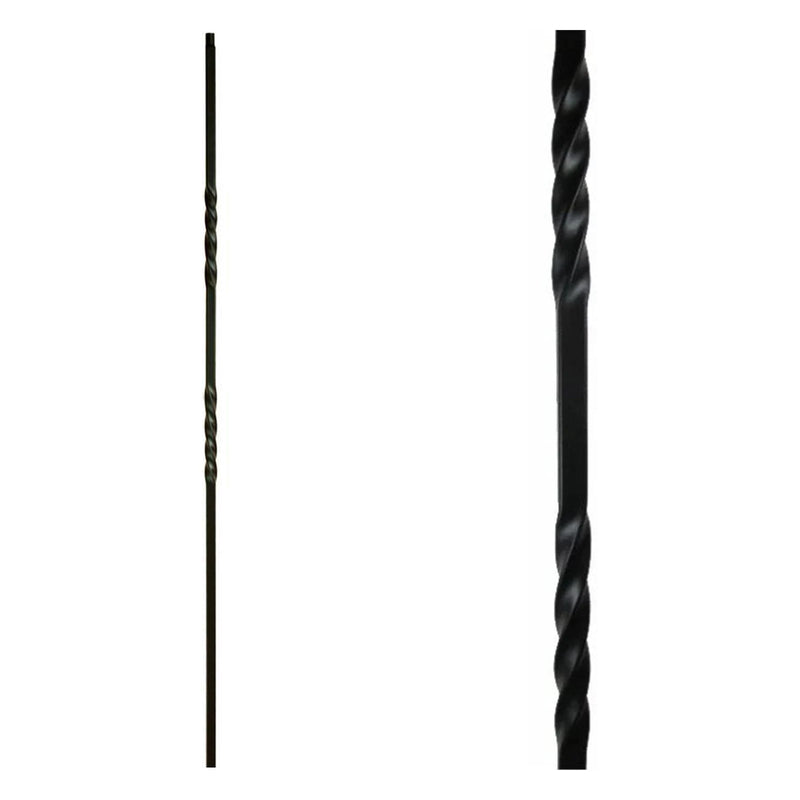 1/2 in. Square Double Twist Iron Baluster