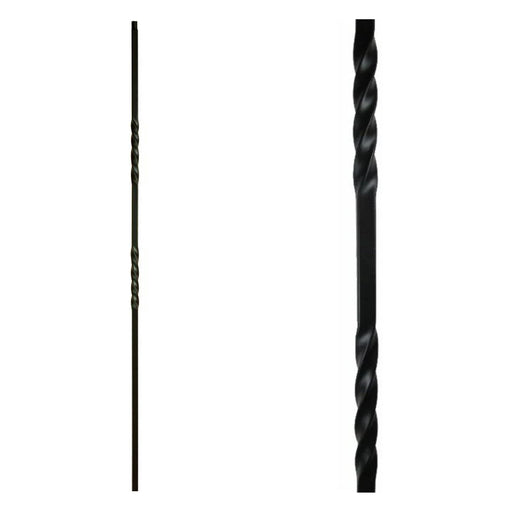 1/2 in. Square Double Twist Iron Baluster