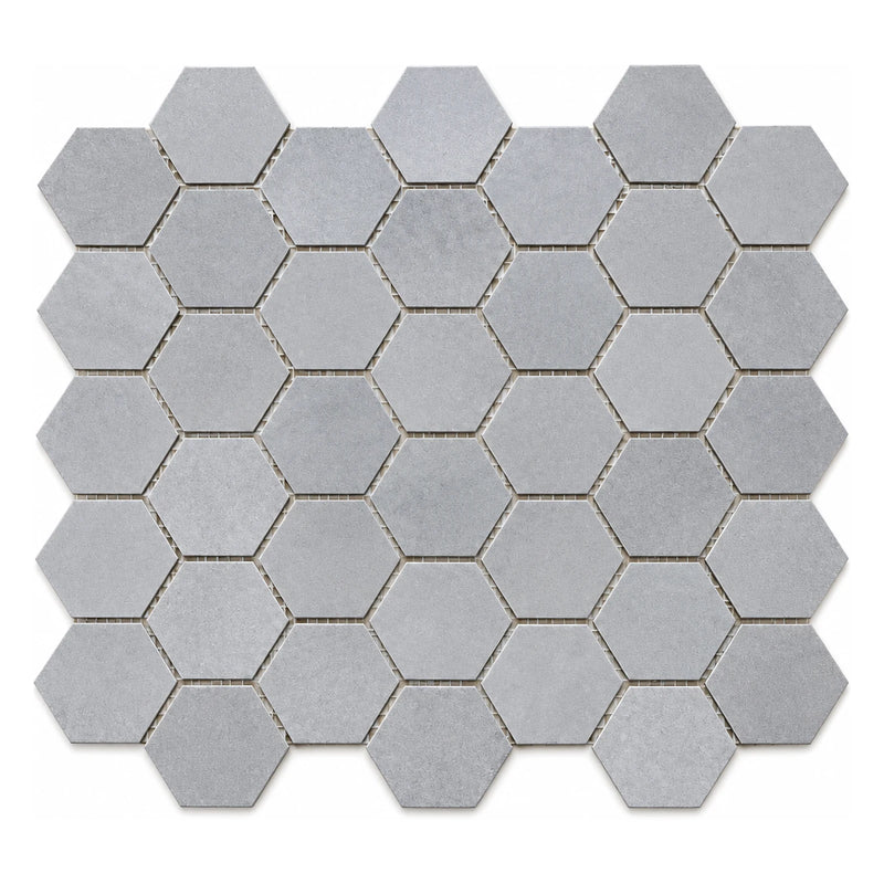 12 in. x 12 in. Octagon Mosaic Tile, Light Gray
