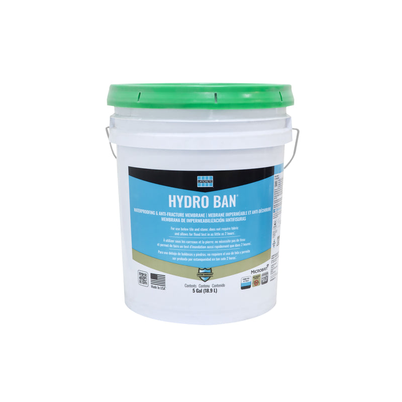 LATICRETE HYDRO BAN Waterproofing Membrane – 5 Gallon Anti-Fracture Liquid Membrane