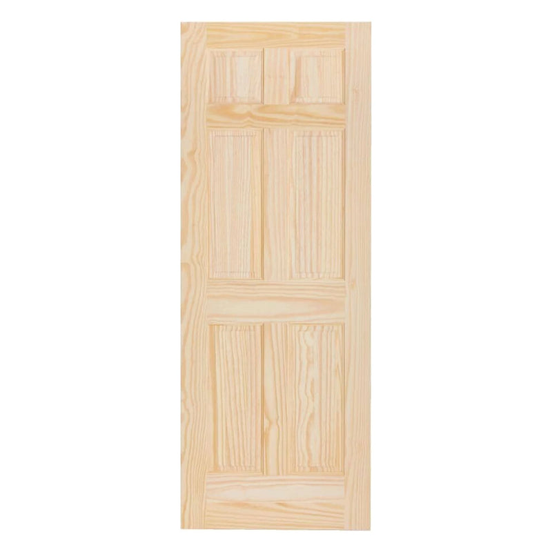 24 in. x 80 in. x 1-3/8 in. Six-Panel Pine Door