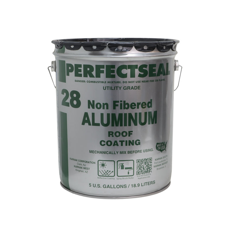 Karnak Perfectseal 28 Non-Fibered Aluminum Roof Coating – 5 Gallon