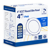 4 in. 5CCT Round Slim LED Panel Light, 10W, Dimmable - view 3