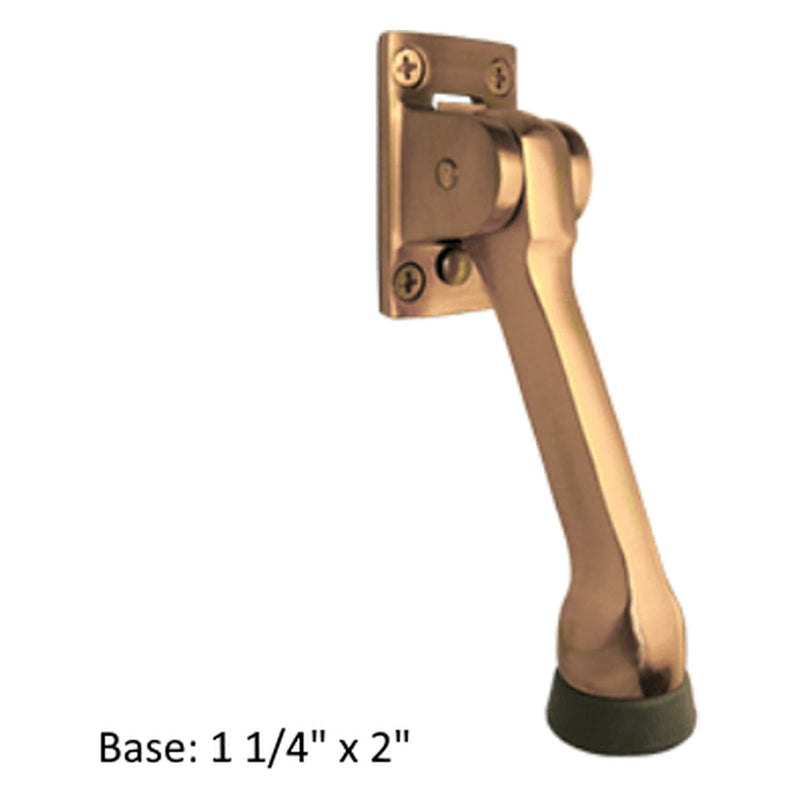 5 in. Flip-Down Door Holder, Brass