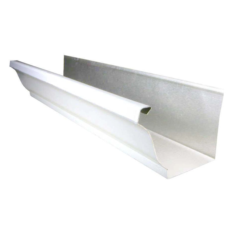 5 in. x 10 ft. K-Style Aluminum Gutter, 0.027 in. Brown