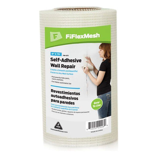 6 in. x 75 ft. Fiflexmesh Self-Adhesive Wall Repair Mesh