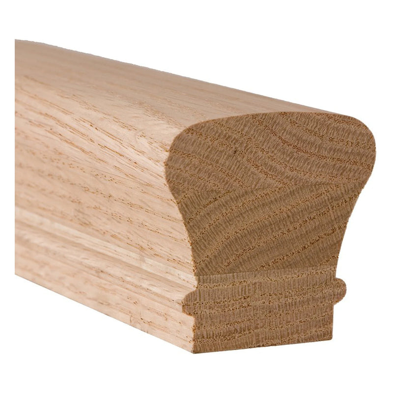#6010 2-1/4 in. x 2-3/8 in. x 10 ft. Oak Handrail
