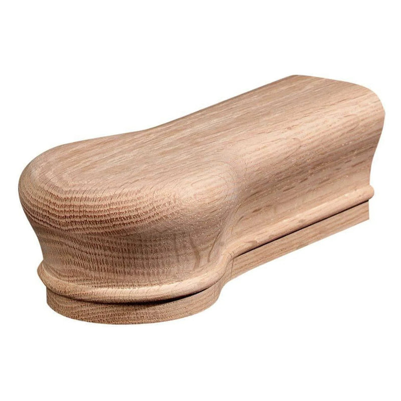#6010 2-1/4 in. x 2-3/8 in. x 12 ft. Solid Oak Cap Handrail