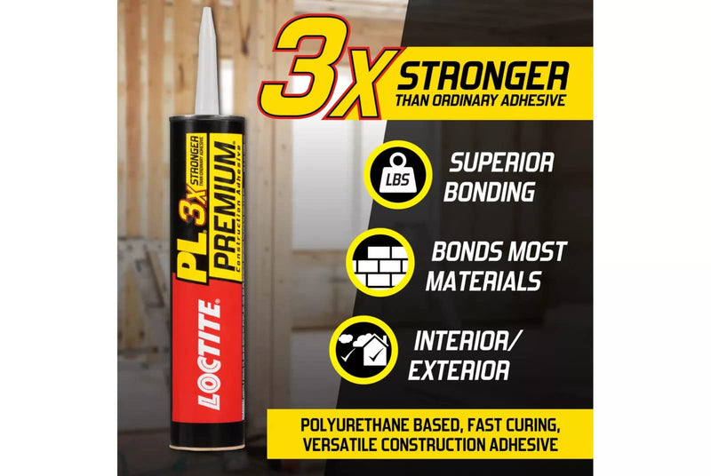 Loctite PL® 3X Stronger Premium Construction Adhesive