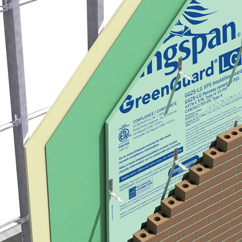 Kingspan GreenGuard Foam Board Insulation – 3/4" x 4' x 8'