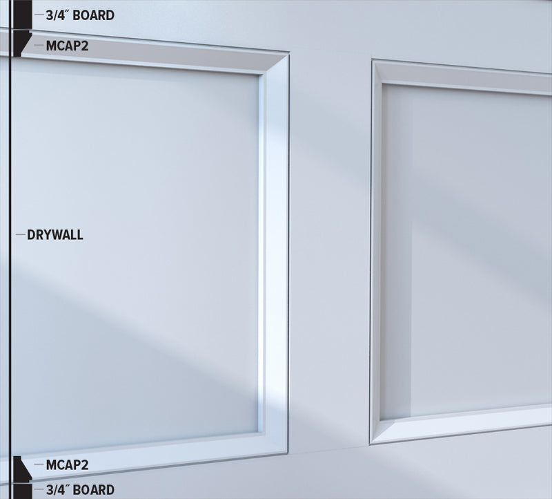 MCAP2 墙裙造型线条 – 3/4″ x 1 1/16″ | Metro 系列