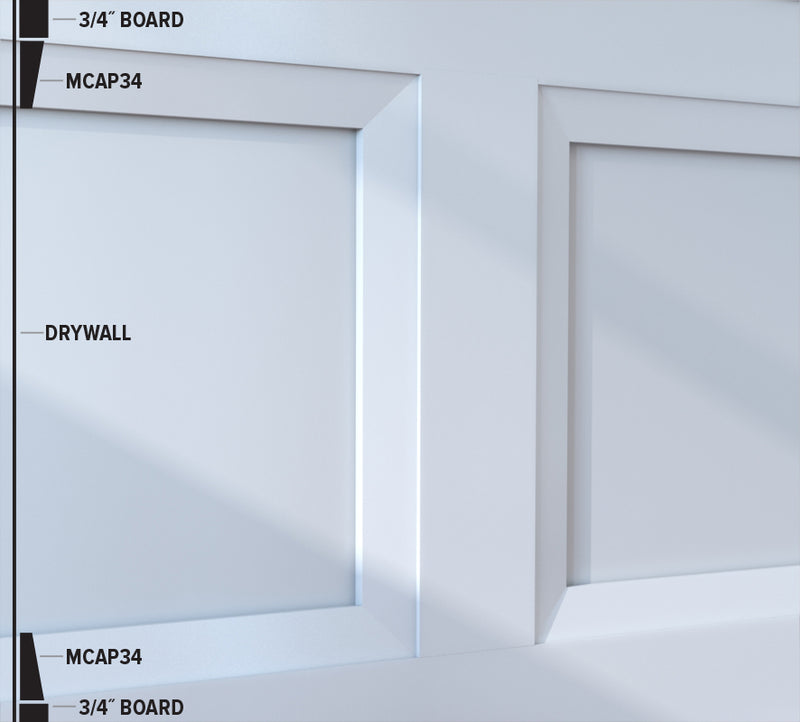MCAP34 Panel Moulding – 5/8″ x 1 3/4″ | Metro Collection