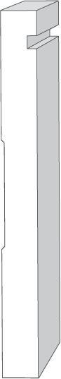 MGB714 凹槽基座 – 23/32″ x 7 1/4″ | Metro 系列