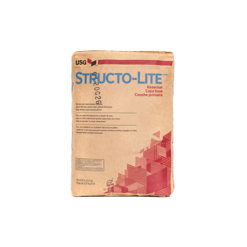 USG Structo-Lite® Basecoat Plaster – 50 lb Lightweight Gypsum Plaster