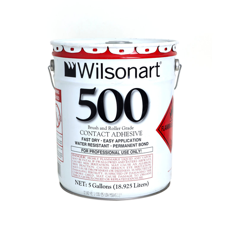Wilsonart® 500 Professional Contact Adhesive – 5 Gallon Pail (Brush/Roller Grade)