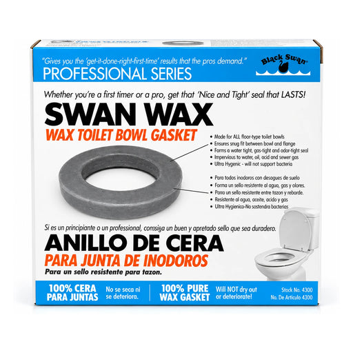Black Swan Swan Wax Toilet Bowl Gasket