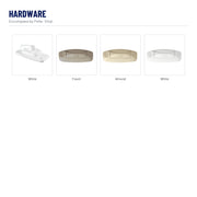Encompass by Pella Vinyl Double-Hung Window hardware: White, Fossil, Almond, White