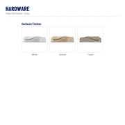 Pella 250 Series Vinyl Awning Window hardware: White, Almond, Fossil