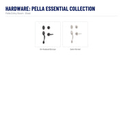 Pella 6 Panel Steel Front Door hardware, Pella Essential Collection: Oil-Rubbed Bronze, Satin Nickel