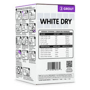 Custom Building Products White Dry Non-Sanded Grout, 5 lb. - view 2