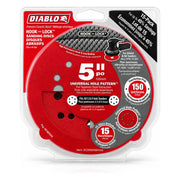 Diablo 5 in. 150-Grit Hook & Lock Sanding Discs, 15-Pack