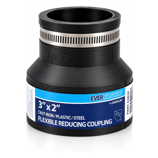 Everflow Everconnect 3 in. x 2 in. Flexible Reducing Coupling, #4833