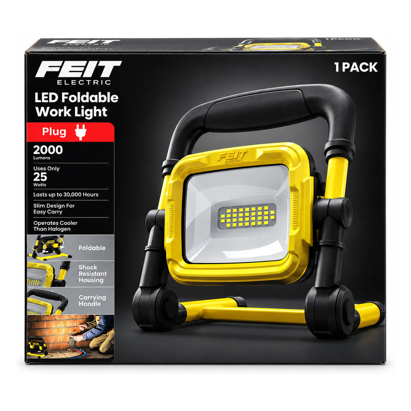 Feit Electric LED Foldable Work Light, 2000 Lumens