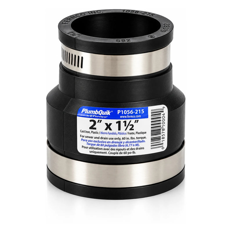 Fernco PlumbQuik 2 in. x 1-1/2 in. Flexible Coupling, P1056-215