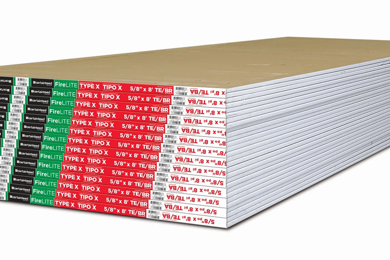 CertainTeed FireLITE® Type X Lightweight Drywall Panel – 5/8″ x 4′ x 8′