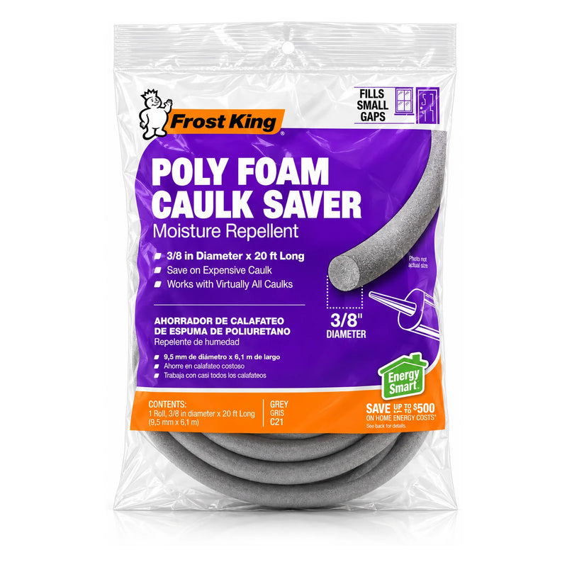 Frost King 3/8 in. x 20 ft. Poly Foam Caulk Saver