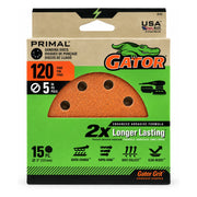 Gator Primal 5 in. 120-Grit Sanding Discs, 15-Pack