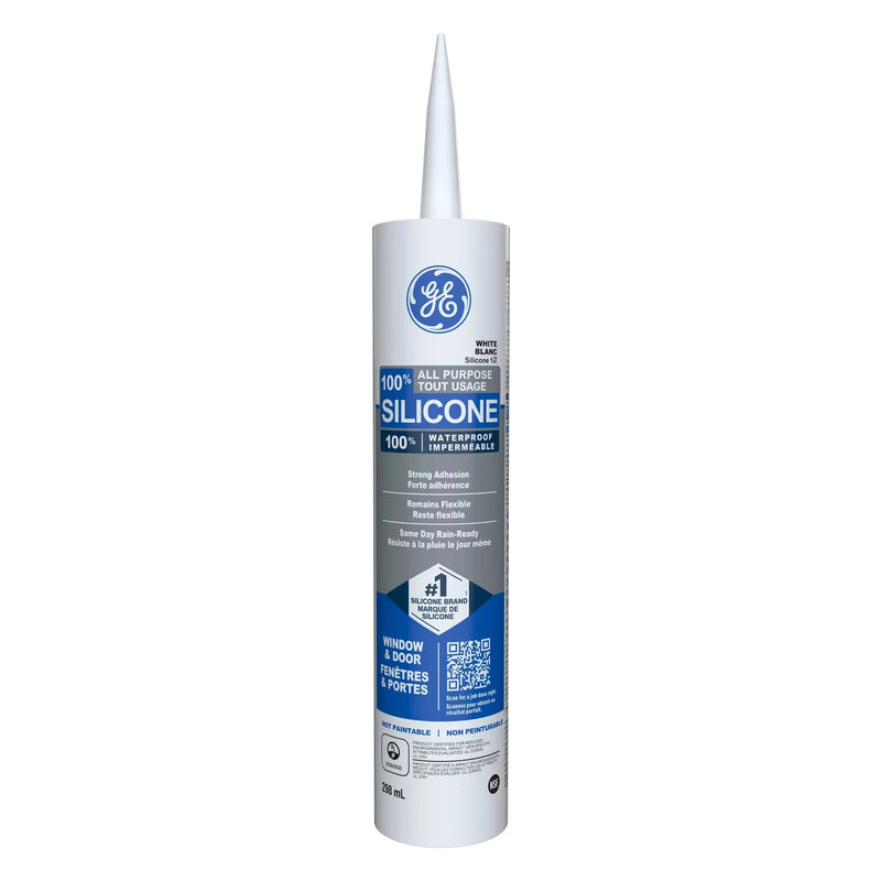 GE Silicone 1 Window & Door Sealant, White