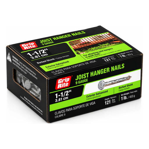 Grip-Rite 1-1/2 in. 9-Gauge Joist Hanger Nails, 1 lb. Box - view 2