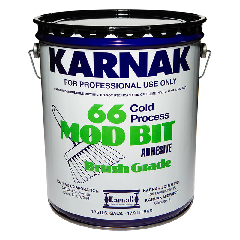 Karnak 5 Gal. #66 Modified Bitumen Adhesive, Brush Grade