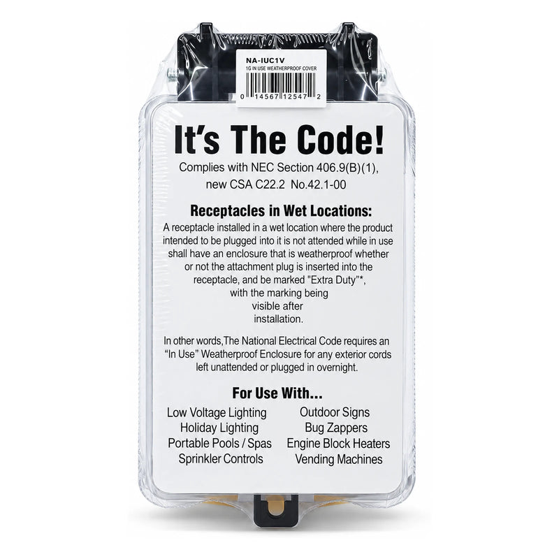 NAI In-Use Weatherproof Enclosure, 1-Gang, 2-1/4 in. Depth - view 3