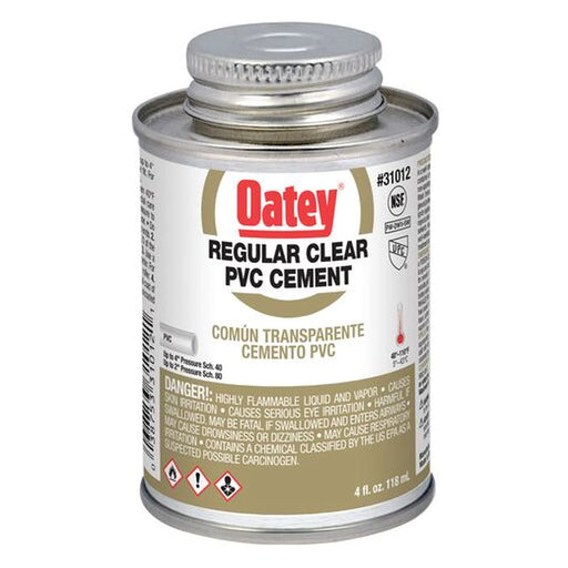 Oatey 4 oz. Regular Clear PVC Cement