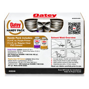 Oatey Handy Pack Purple Primer & Regular Clear PVC Cement, 4 oz. Each, #30246 - view 2