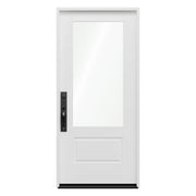 Pella Flush Glazed 3/4 Light Fiberglass Front Door