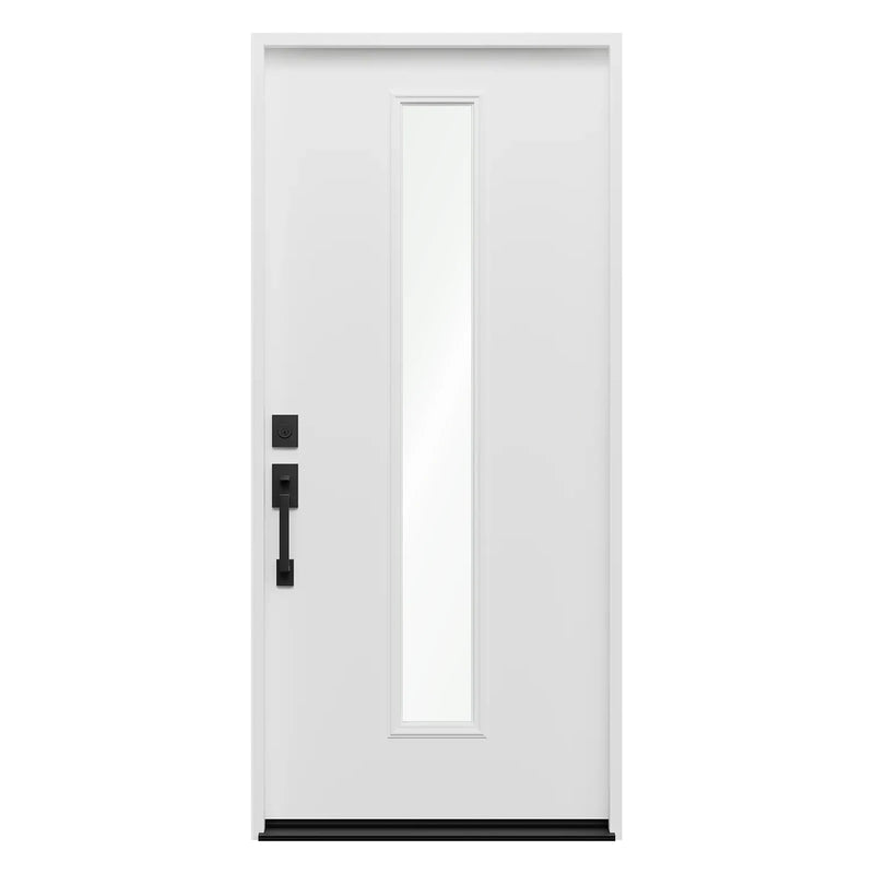 Pella 1 Light Flush Fiberglass Front Door
