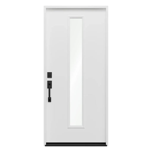 Pella 1 Light Flush Fiberglass Front Door