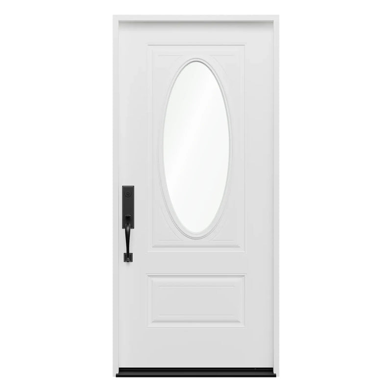 Pella 3/4 Oval Light Fiberglass Front Door