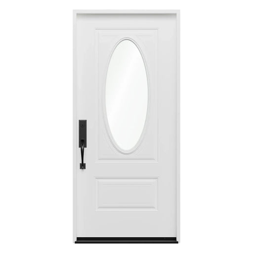 Pella 3/4 Oval Light Fiberglass Front Door