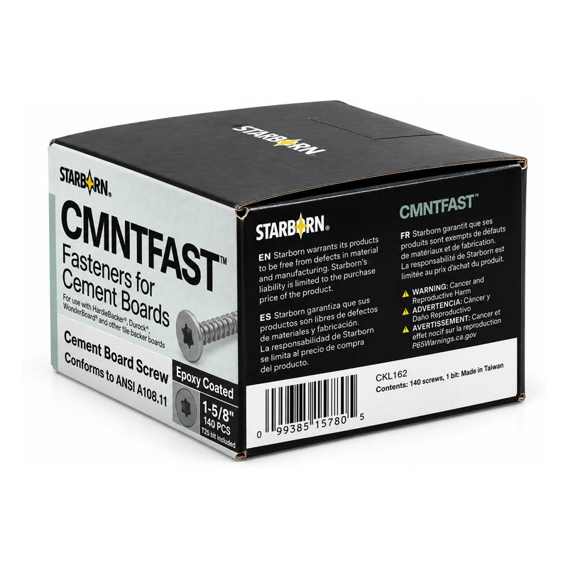 Starborn CMNTFAST 1-5/8 in. Cement Board Screws, 140 Pieces - view 3
