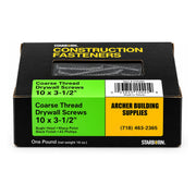 Starborn #10 x 3-1/2 in. Coarse Thread Drywall Screws, 1 lb. Box