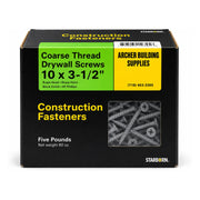 Starborn #10 x 3-1/2 in. Coarse Thread Drywall Screws, 5 lb. Box