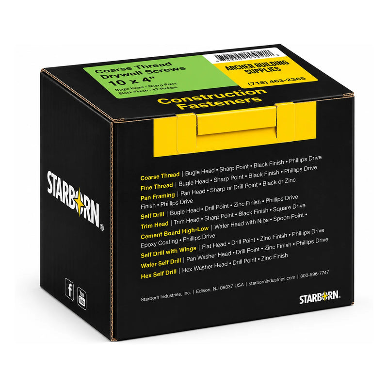 Starborn #10 x 4 in. Coarse Thread Drywall Screws, 5 lb. Box - view 2