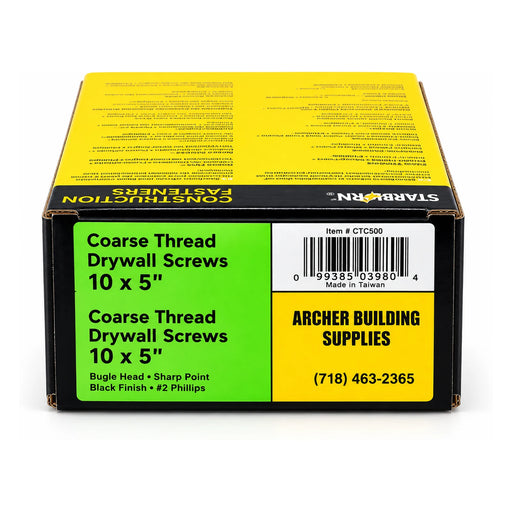 Starborn #10 x 5 in. Coarse Thread Drywall Screws, 1 lb. Box