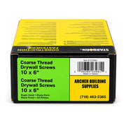 Starborn #10 x 6 in. Coarse Thread Drywall Screws, 1 lb. Box
