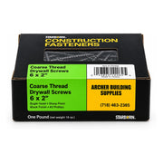 Starborn #6 x 2 in. Coarse Thread Drywall Screws, 1 lb. Box
