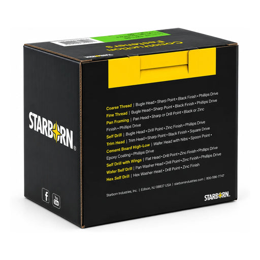Starborn #8 x 2-1/2 in. Coarse Thread Drywall Screws, 5 lb. Box - view 2